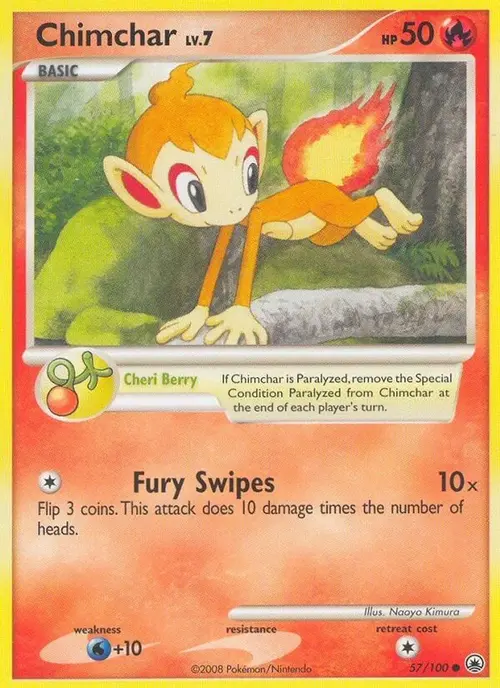 Chimchar (57) card art