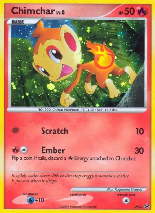 Chimchar - DP02 card art