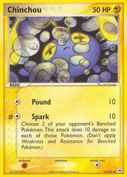 Chinchou - 56/101 card art