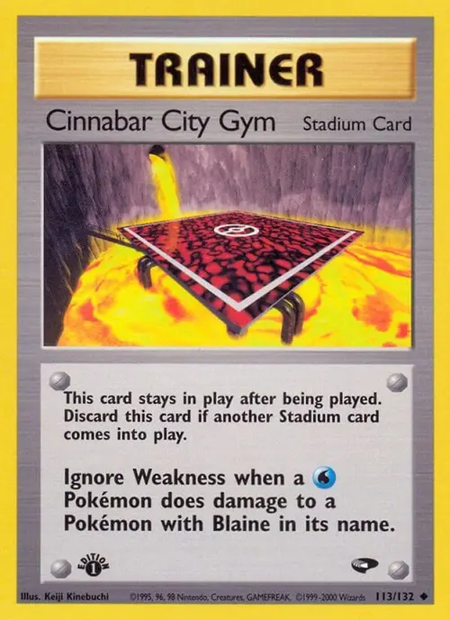 Cinnabar City Gym card art