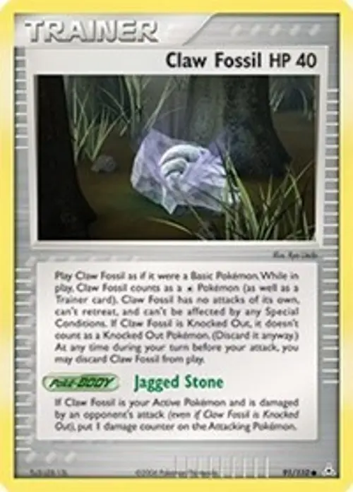 Claw Fossil card art