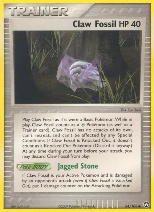 Claw Fossil card art