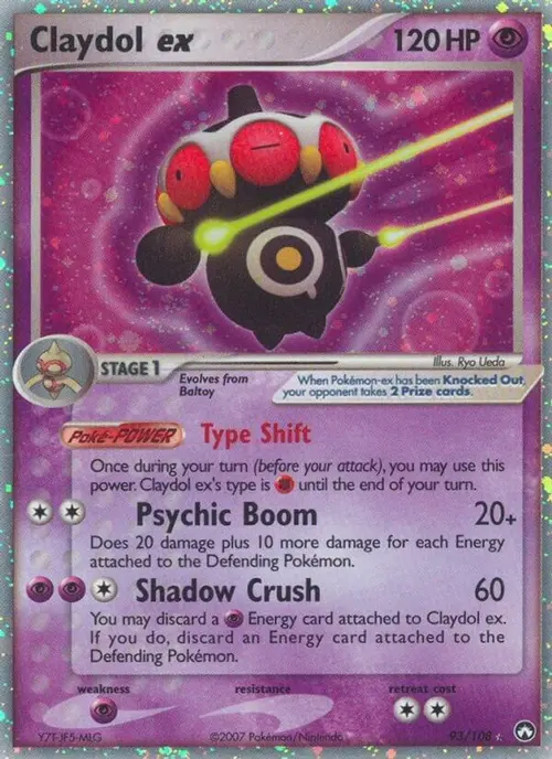 Claydol ex card art