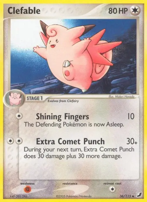 Clefable card art