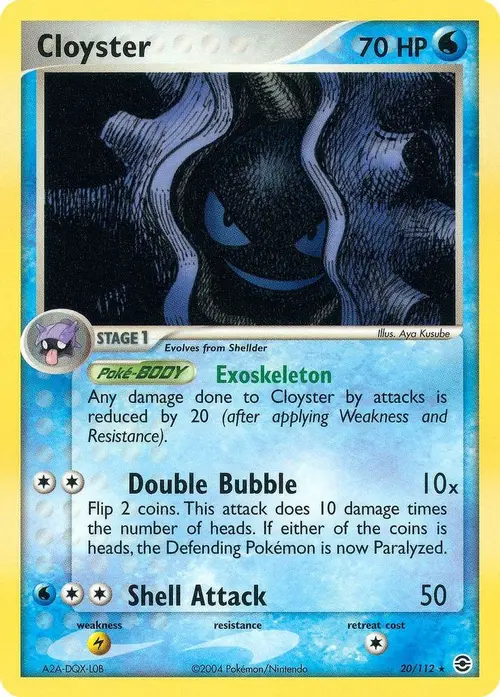 Cloyster card art