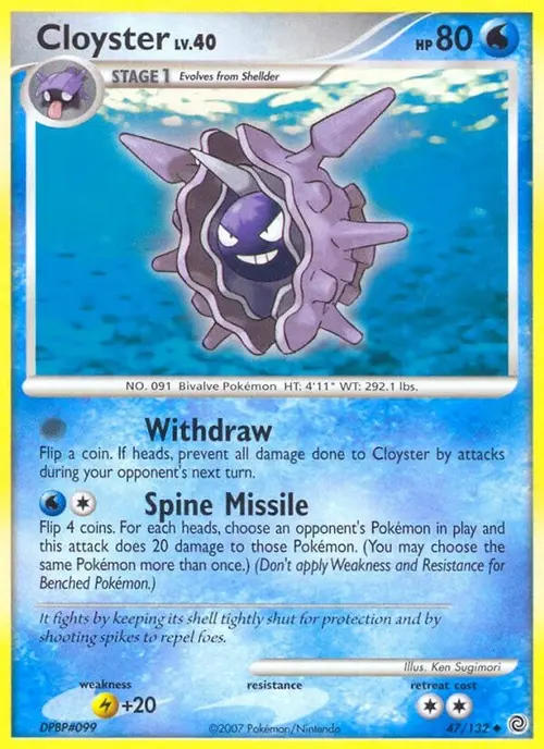 Cloyster card art