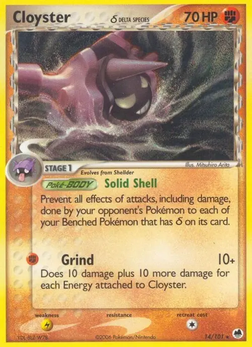 Cloyster (Delta Species) card art