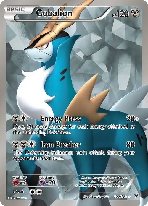 Cobalion (100 Full Art) card art