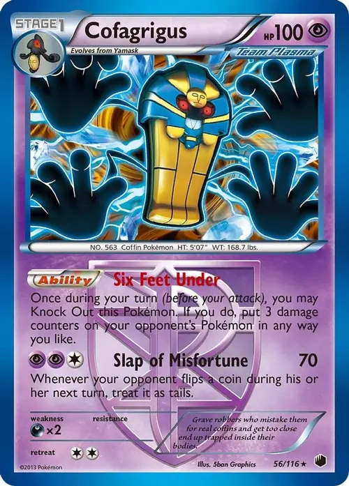 Cofagrigus (Team Plasma) (56) card art