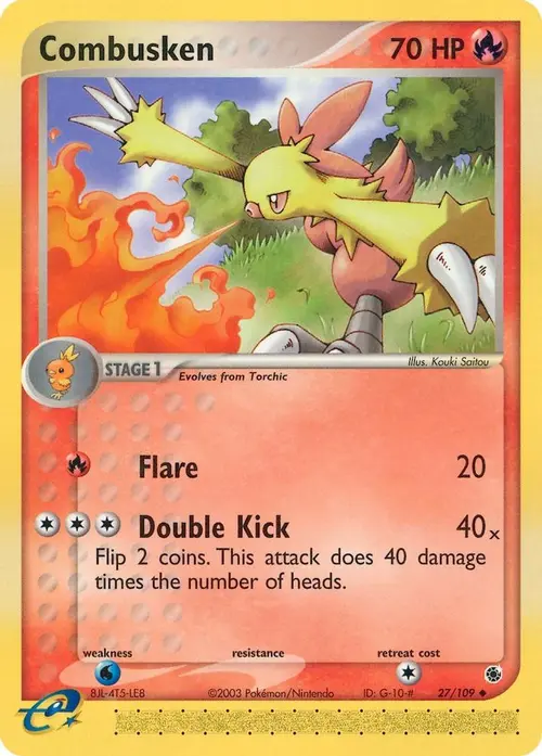 Combusken - 27/109 card art