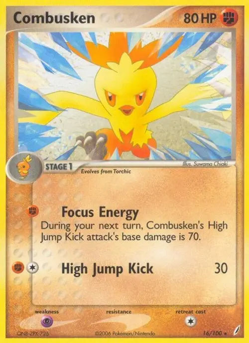 Combusken - 016/100 card art