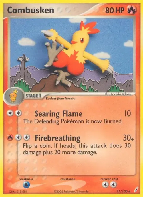 Combusken - 031/100 card art
