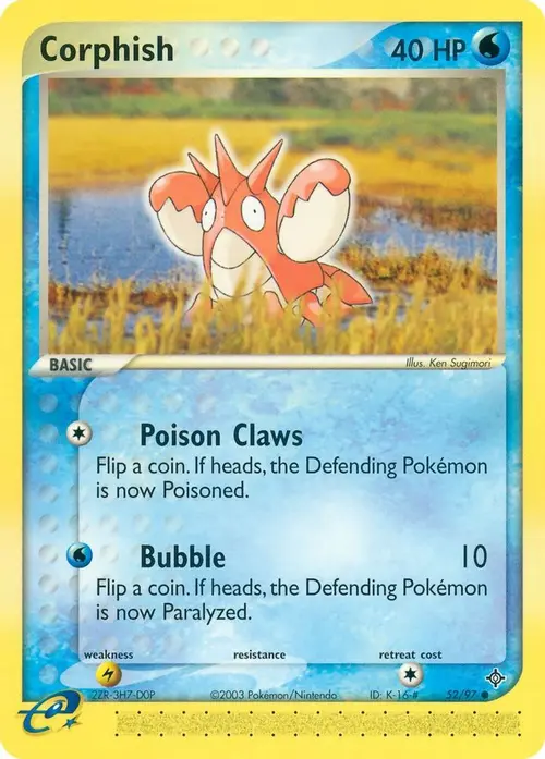 Corphish - 52/97 card art