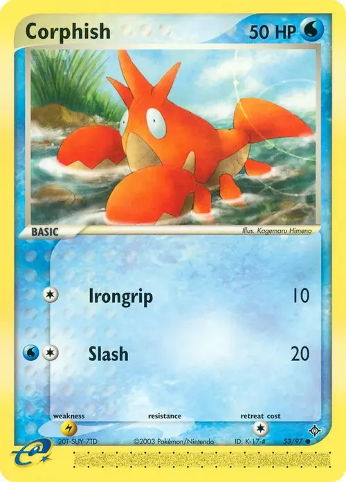 Corphish - 53/97 card art