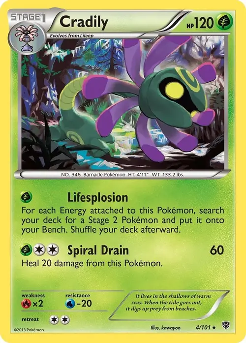 Cradily card art