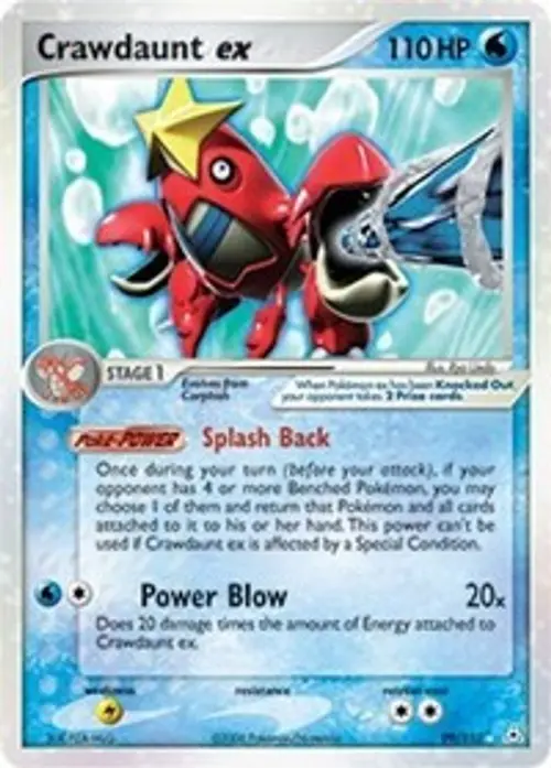 Crawdaunt ex card art