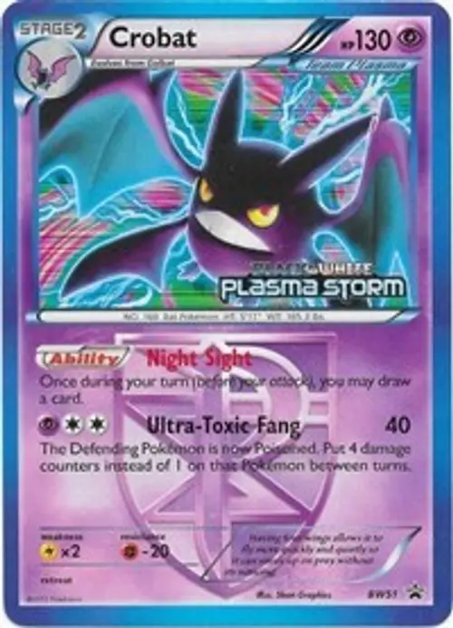 Crobat - BW51 (Team Plasma) (Prerelease) card art