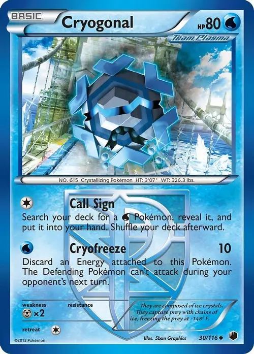Cryogonal (Team Plasma) card art