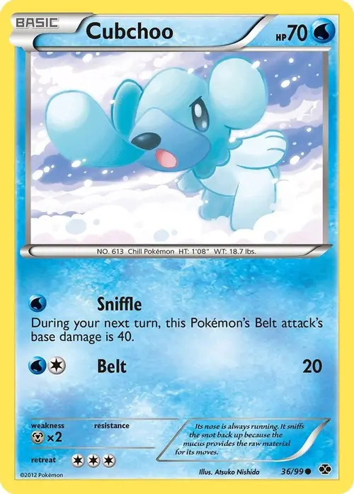 Cubchoo card art