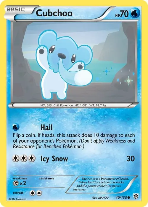 Cubchoo card art
