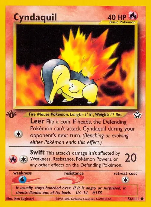 Cyndaquil (56) card art