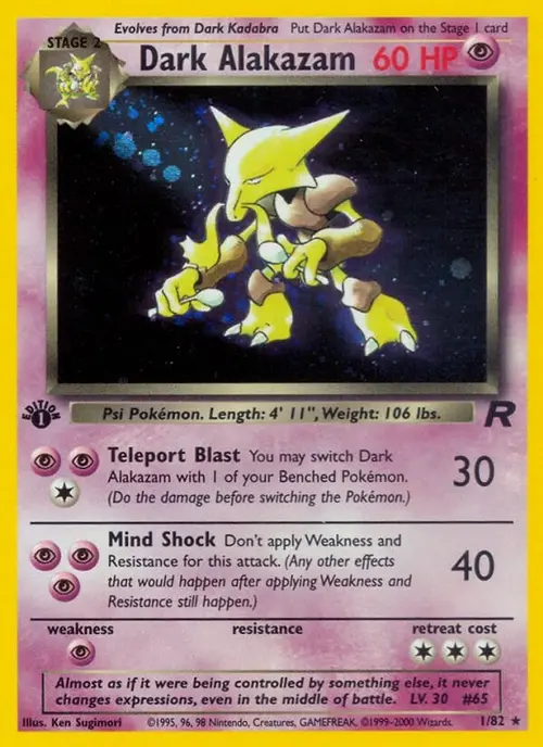 Dark Alakazam (1) card art