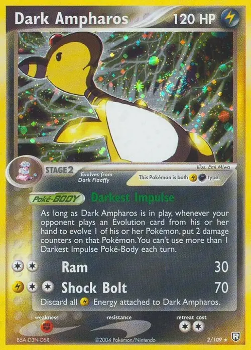Dark Ampharos card art