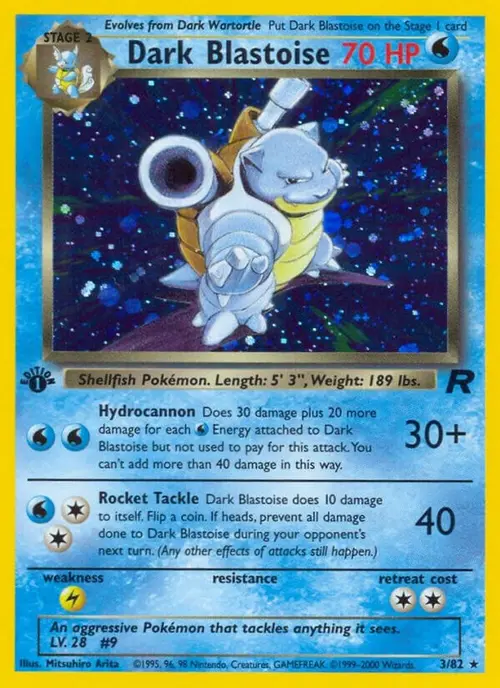 Dark Blastoise (3) card art