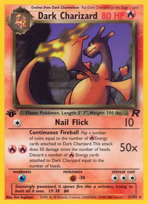 Dark Charizard (21) card art