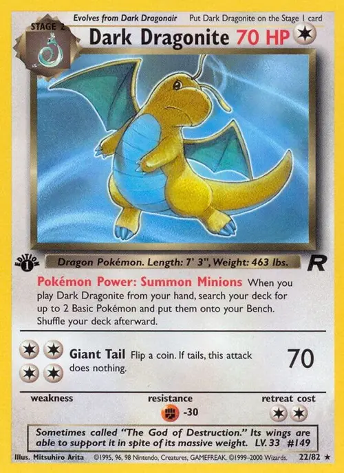 Dark Dragonite (22) card art