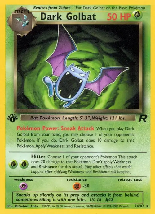 Dark Golbat (24) card art
