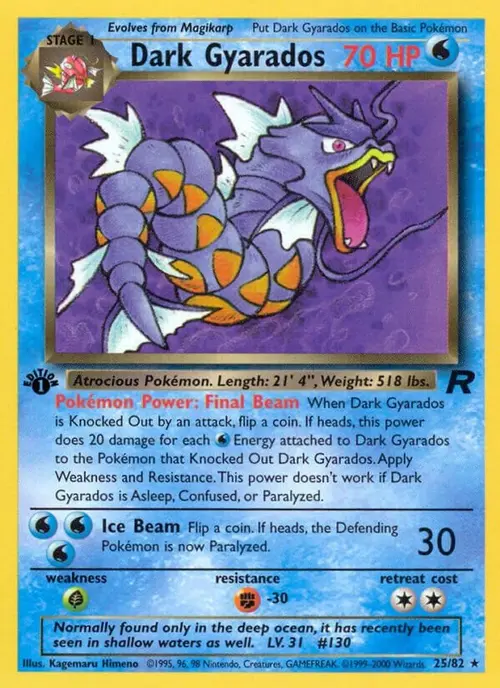 Dark Gyarados (25) card art