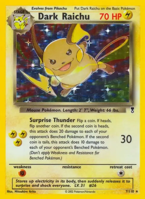 Dark Raichu card art