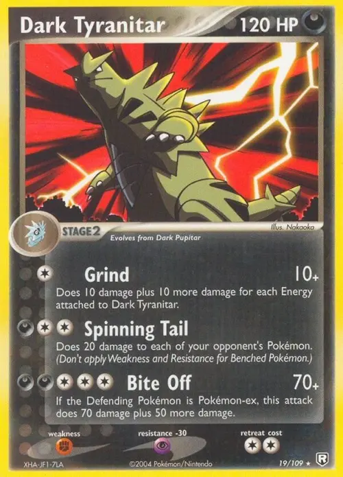 Dark Tyranitar - 019/109 card art
