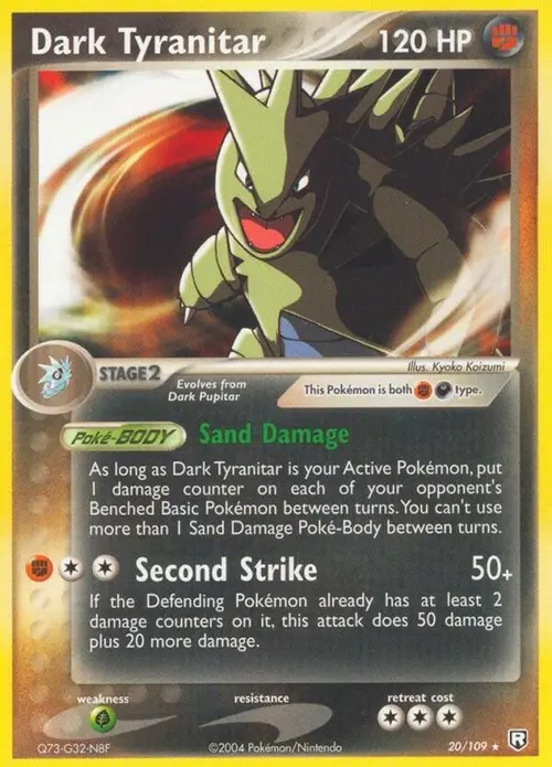 Dark Tyranitar - 020/109 card art