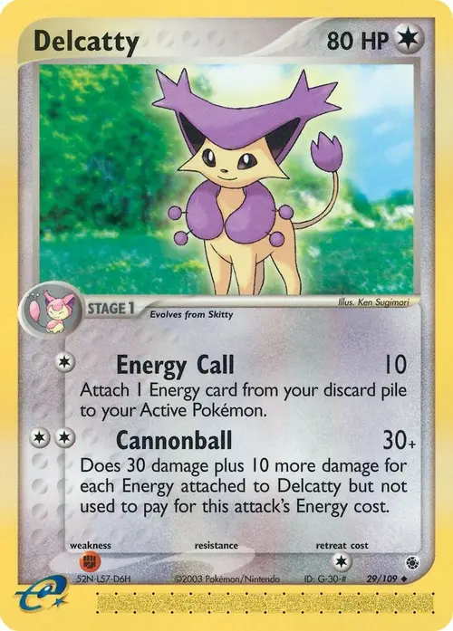 Delcatty - 29/109 card art