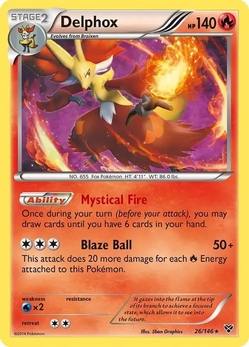 Delphox card art