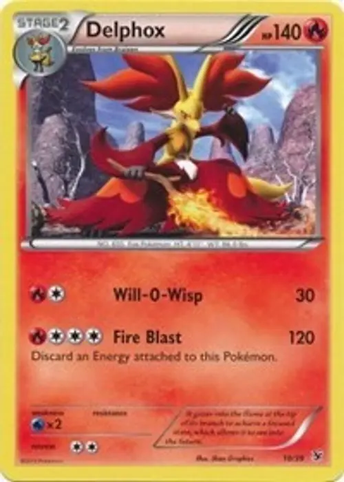 Delphox card art