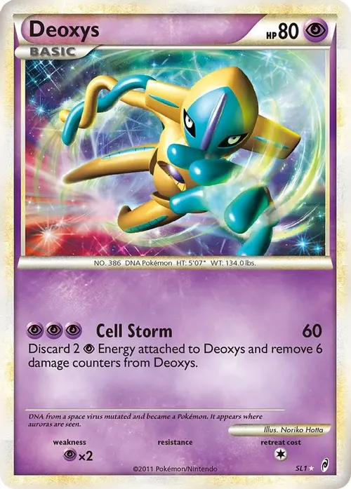 Deoxys (Shiny) card art