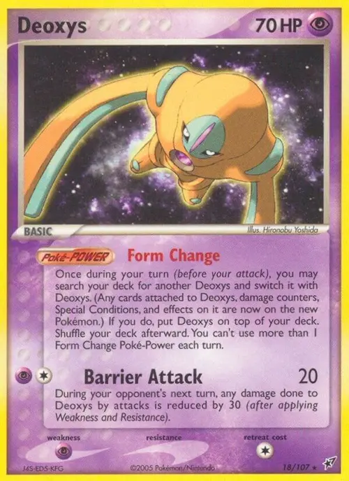 Deoxys (Defense Forme) card art