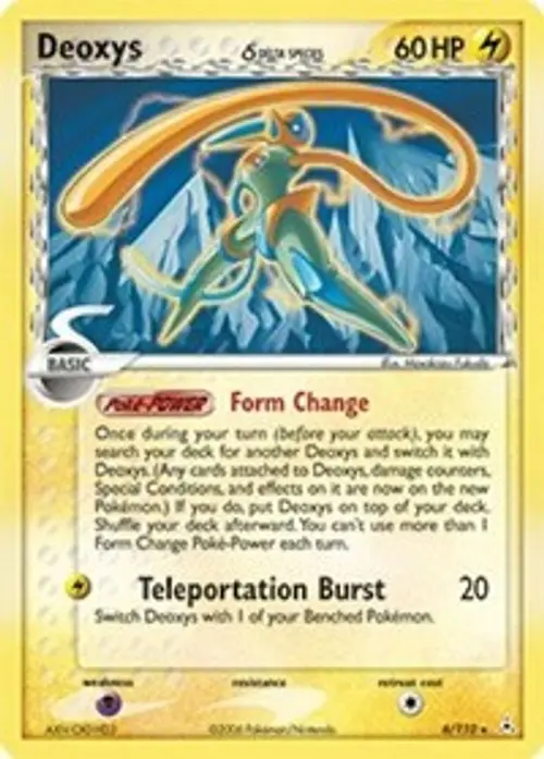 Deoxys (Delta Species - Speed Forme) card art
