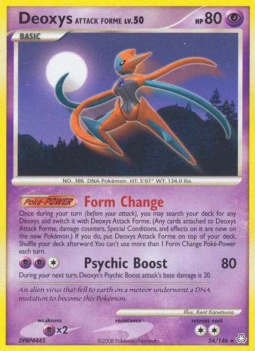 Deoxys Attack Forme card art