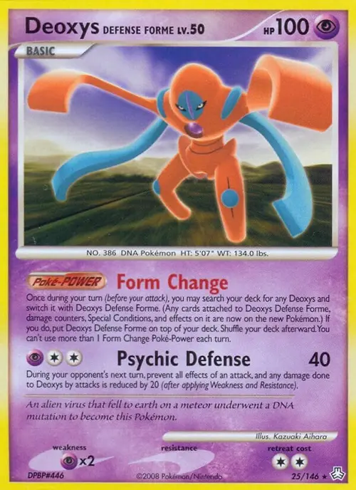 Deoxys Defense Forme card art