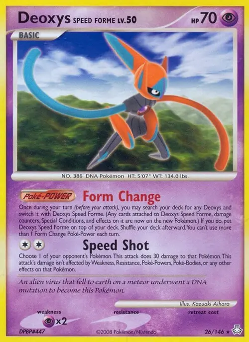 Deoxys Speed Forme card art
