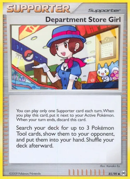 Department Store Girl card art