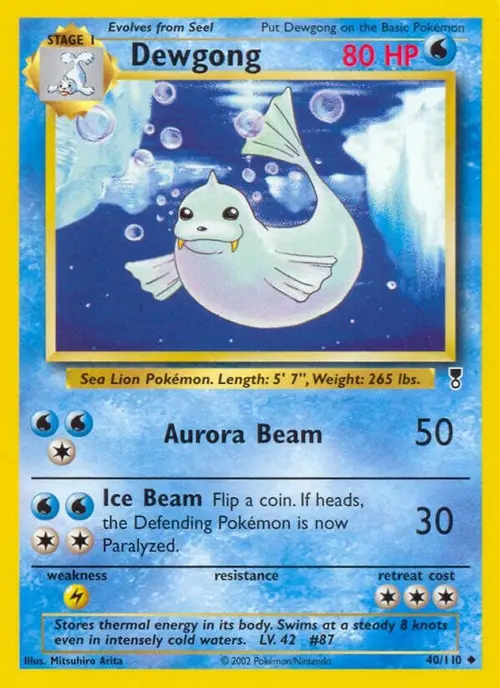 Dewgong card art