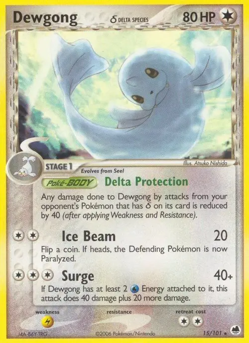 Dewgong (Delta Species) card art