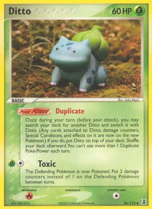 Ditto (Bulbasaur) card art