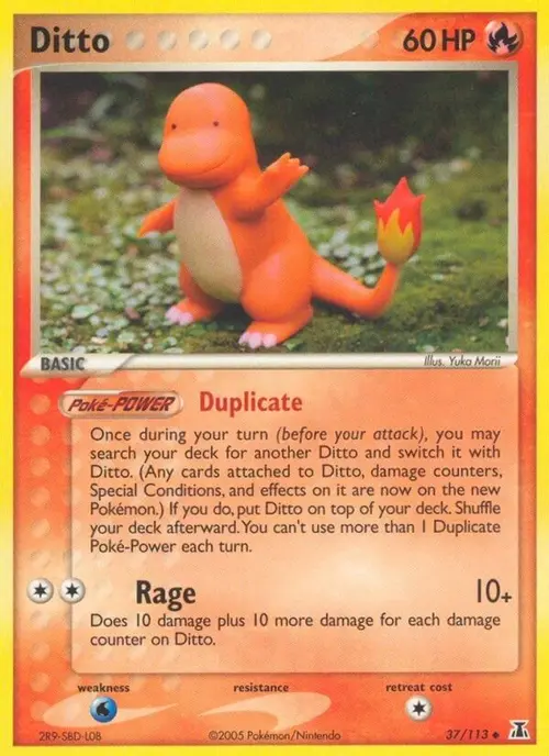 Ditto - 037/113 (Charmander) card art