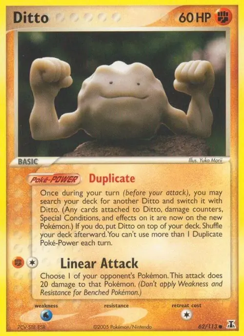 Ditto (Geodude) card art